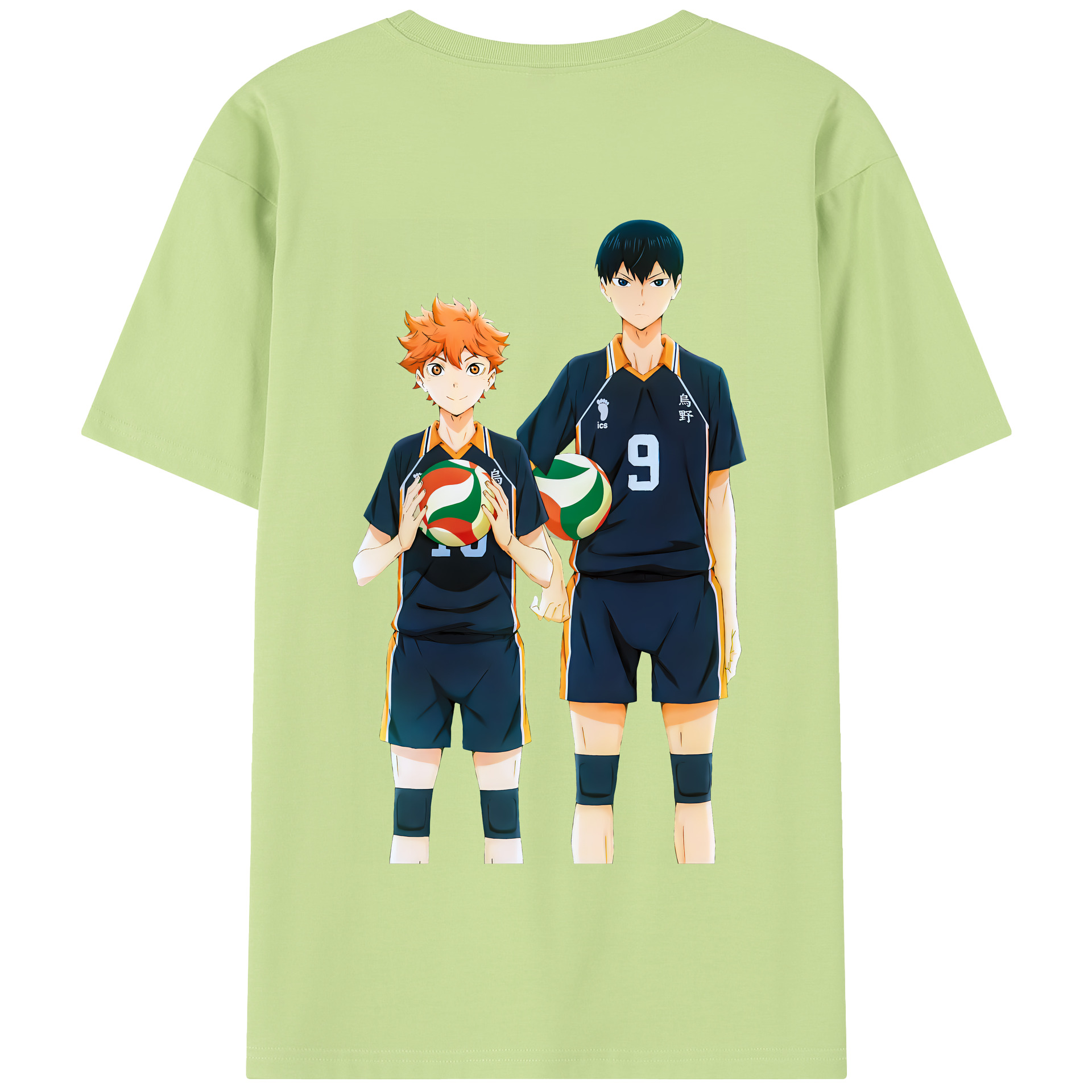 （画像用） ハイキュー!! Haikyu!! 綿100％半袖Tシャツ（背面プリント）